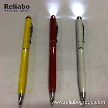 Unique Promotional LED Light Metal Ball Pen